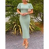 image:imageZESICA Womens Summer Short Sleeve Bodycon Cocktail Formal DressSage