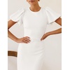 image:imageZESICA Womens Summer Short Sleeve Bodycon Cocktail Formal DressWhite