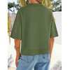 image:imageZESICA Womens Summer Short Sleeve Loose Knit Sweaters TopsArmygreen