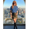 image:imageZESICA Womens Summer Short Sleeve Loose Knit Sweaters TopsDustyblue