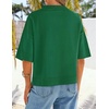 image:imageZESICA Womens Summer Short Sleeve Loose Knit Sweaters TopsGreen