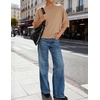 image:imageZESICA Womens Summer Short Sleeve Loose Knit Sweaters TopsToffee