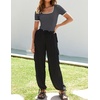 image:imageZESICA Womens Summer Short Sleeve Square Neck Business TopsDarkgrey