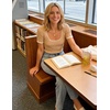 image:imageZESICA Womens Summer Short Sleeve Square Neck Business TopsToffee