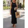image:imageZESICA Womens Summer Sleeveless Bodycon Mesh Maxi DressesBlack