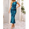 image:imageZESICA Womens Summer Sleeveless Bodycon Mesh Maxi DressesDarkblue