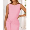 image:imageZESICA Womens Summer Sleeveless Bodycon Mesh Maxi DressesPink