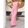 image:imageZESICA Womens Summer Sleeveless Bodycon Mesh Maxi DressesPink