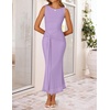 image:imageZESICA Womens Summer Sleeveless Bodycon Mesh Maxi DressesPurple