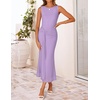 image:imageZESICA Womens Summer Sleeveless Bodycon Mesh Maxi DressesPurple
