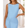 image:imageZESICA Womens Summer Sleeveless Bodycon Mesh Maxi DressesSky