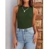 image:imageZESICA Womens Summer Sleeveless Tanks Business Casual TopsArmygreen