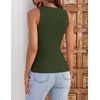 image:imageZESICA Womens Summer Sleeveless Tanks Business Casual TopsArmygreen