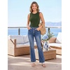 image:imageZESICA Womens Summer Sleeveless Tanks Business Casual TopsArmygreen
