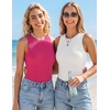 image:imageZESICA Womens Summer Sleeveless Tanks Business Casual TopsRose