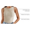 image:imageZESICA Womens Summer Sleeveless Tanks Business Casual TopsSand