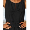 image:imageZESICA Womens Summer Sleeveless Tie Front Peplum Tank TopsBlack