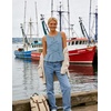 image:imageZESICA Womens Summer Sleeveless Tie Front Peplum Tank TopsDustyblue