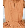 image:imageZESICA Womens Summer Sleeveless Tie Front Peplum Tank TopsOrange