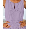 image:imageZESICA Womens Summer Sleeveless Tie Front Peplum Tank TopsPurple