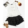 image:imageZESICA Womens Summer Sleeveless Tie Front Peplum Tank TopsWhite