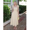 image:imageZESICA Womens Summer Tie Shoulder Wedding Guest Maxi DressApricot