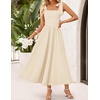 image:imageZESICA Womens Summer Tie Shoulder Wedding Guest Maxi DressApricot