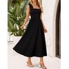 image:imageZESICA Womens Summer Tie Shoulder Wedding Guest Maxi DressBlack