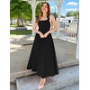 image:imageZESICA Womens Summer Tie Shoulder Wedding Guest Maxi DressBlack
