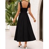 image:imageZESICA Womens Summer Tie Shoulder Wedding Guest Maxi DressBlack