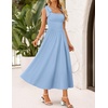 image:imageZESICA Womens Summer Tie Shoulder Wedding Guest Maxi DressBlue