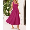 image:imageZESICA Womens Summer Tie Shoulder Wedding Guest Maxi DressEggplant