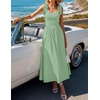 image:imageZESICA Womens Summer Tie Shoulder Wedding Guest Maxi DressGreen