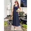 image:imageZESICA Womens Summer Tie Shoulder Wedding Guest Maxi DressNavy
