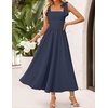image:imageZESICA Womens Summer Tie Shoulder Wedding Guest Maxi DressNavy