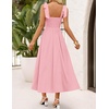 image:imageZESICA Womens Summer Tie Shoulder Wedding Guest Maxi DressPink
