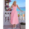 image:imageZESICA Womens Summer Tie Shoulder Wedding Guest Maxi DressPink