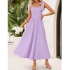 image:imageZESICA Womens Summer Tie Shoulder Wedding Guest Maxi DressPurple