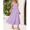 image:imageZESICA Womens Summer Tie Shoulder Wedding Guest Maxi DressPurple