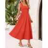 image:imageZESICA Womens Summer Tie Shoulder Wedding Guest Maxi DressWatermelon