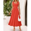 image:imageZESICA Womens Summer Tie Shoulder Wedding Guest Maxi DressWatermelon