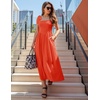 image:imageZESICA Womens Summer Tie Shoulder Wedding Guest Maxi DressWatermelon
