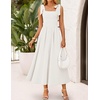 image:imageZESICA Womens Summer Tie Shoulder Wedding Guest Maxi DressWhite