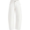 image:imageZESICA 2026 Barrel Jeans for Women Trendy Wide Leg PantsWhite