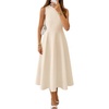 image:imageZESICA Womens Sleeveless Formal Flowy A Line Wedding Guest Midi DressApricot