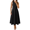 image:imageZESICA Womens Sleeveless Formal Flowy A Line Wedding Guest Midi DressBlack