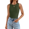 image:imageZESICA Womens Summer Sleeveless Tanks Business Casual TopsArmygreen
