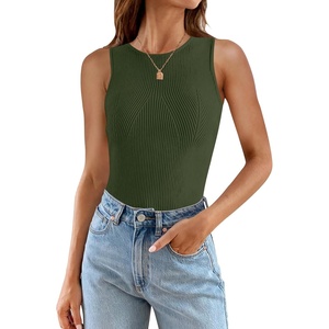 image:imageZESICA Womens Summer Sleeveless Tanks Business Casual TopsArmygreen