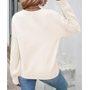 image:imageZESICA 2026 Fall Sweaters for Women Cable Knit Oversized OutfitsBeige
