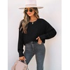 image:imageZESICA 2026 Fall Sweaters for Women Cable Knit Oversized OutfitsBlack